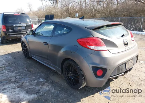 2014 Hyundai Veloster Turbo W/Blue z USA, uszkodzony, nr VIN KMHTC6AE7EU189999